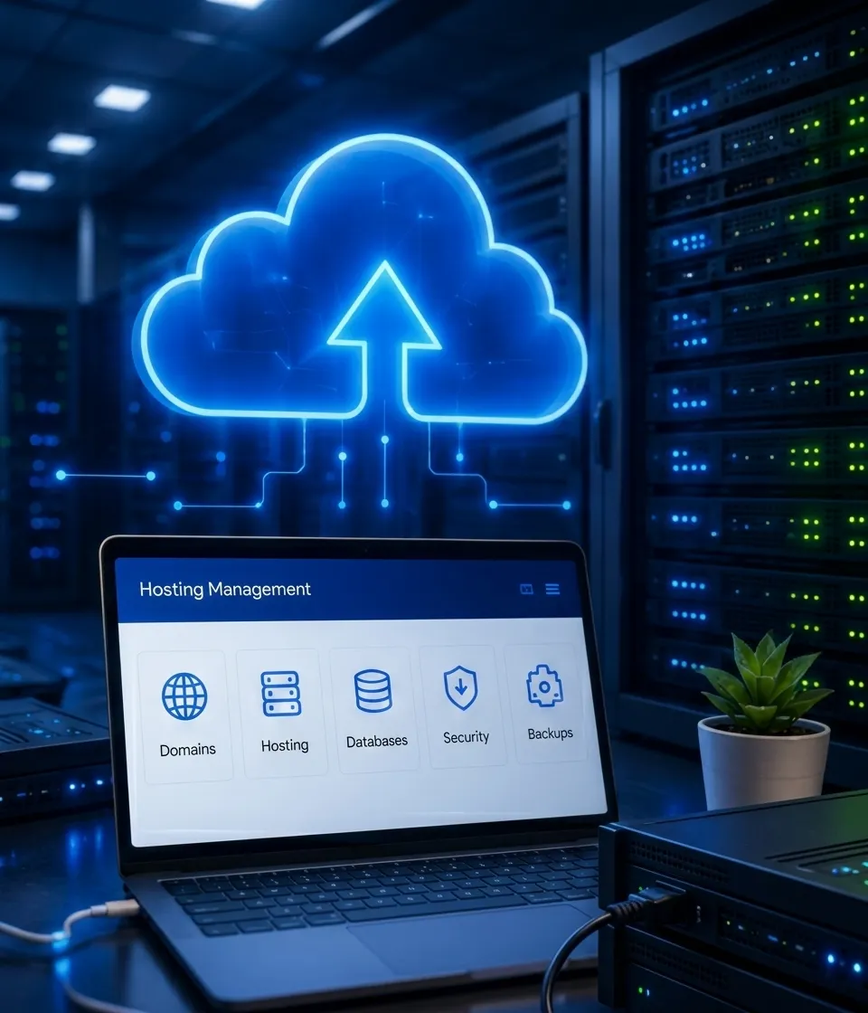 Domain & Cloud Hosting Management Service Graphic